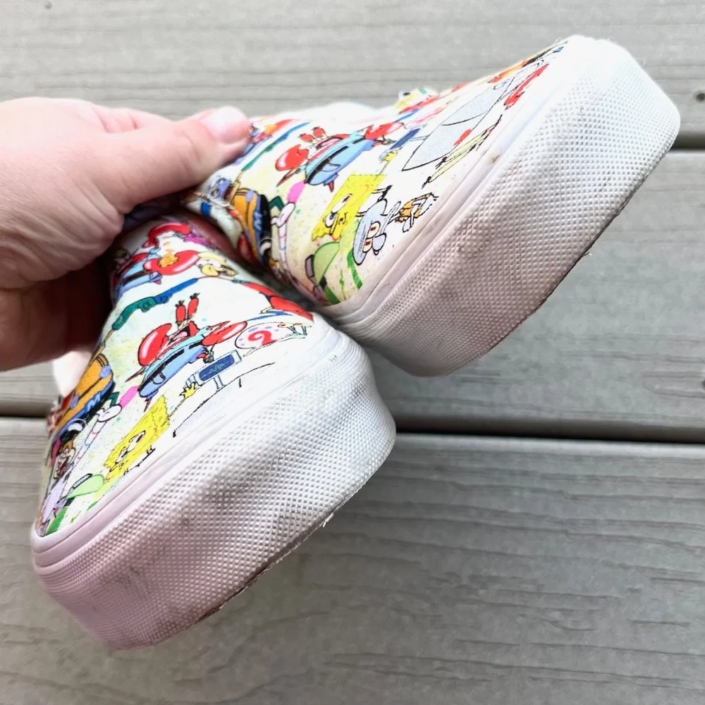 Vans Spongebob SquarePants Slip-Ons - Women 9 - Great Condition - Picture 7 of 8